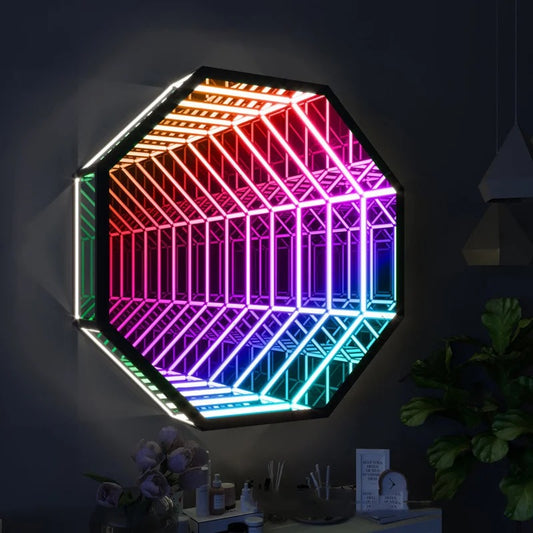 LED Mirror Wall Art Decor