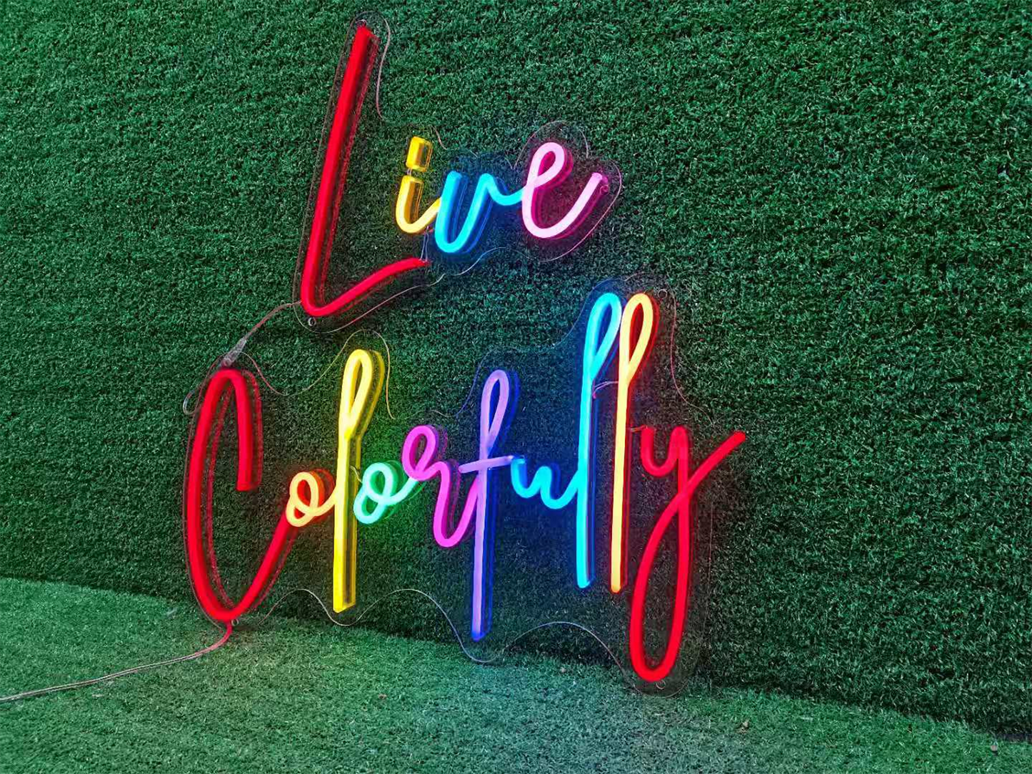 "Live Colorfully" Neon Sign - Northernlightstore - neon lights