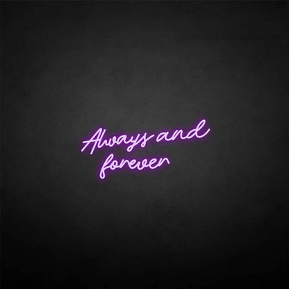 'Always and forever' neon sign - Northernlightstore - neon lights